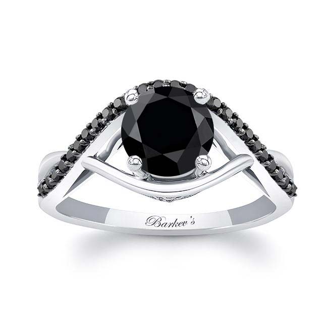  Black Diamond Criss Cross Ring Image 1