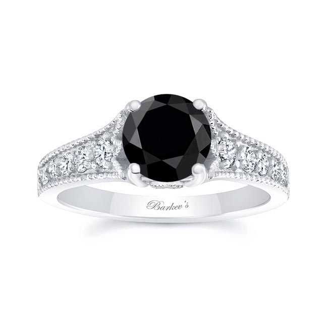 Black And White Diamond Vintage Ring
