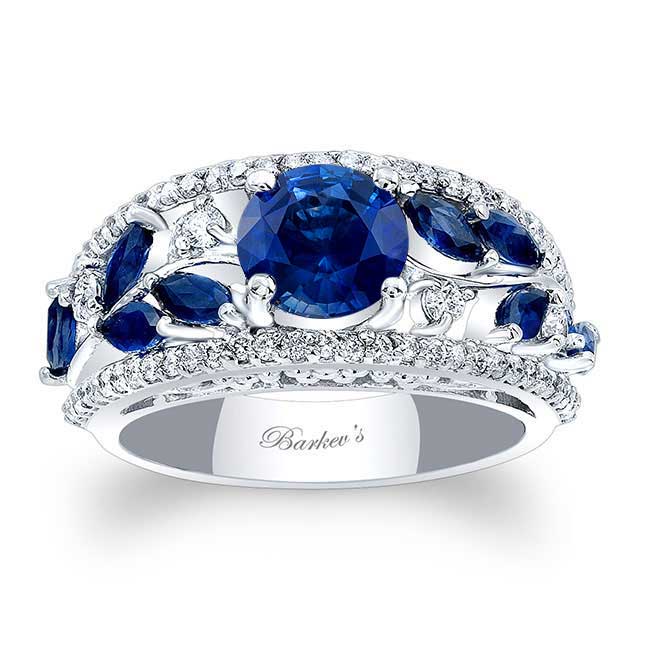  Vine Blue Sapphire Ring Image 1