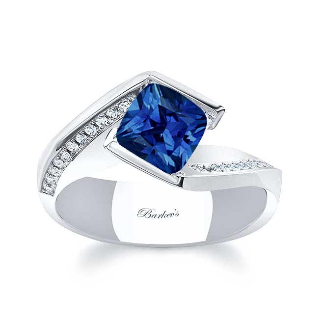 Vintage Bypass Sapphire Ring