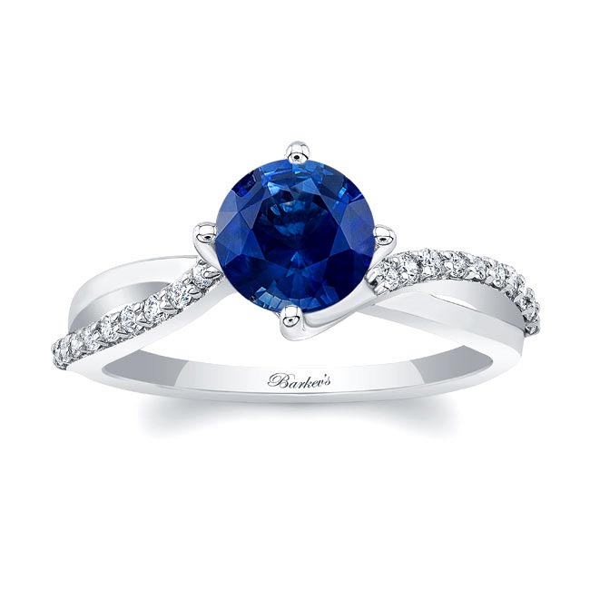 Twisted Sapphire Ring