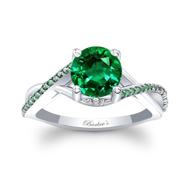 One Carat Emerald Ring