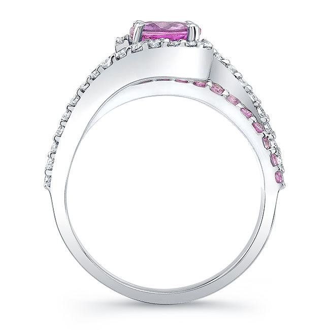  1 Carat Pink Sapphire Ring Image 5