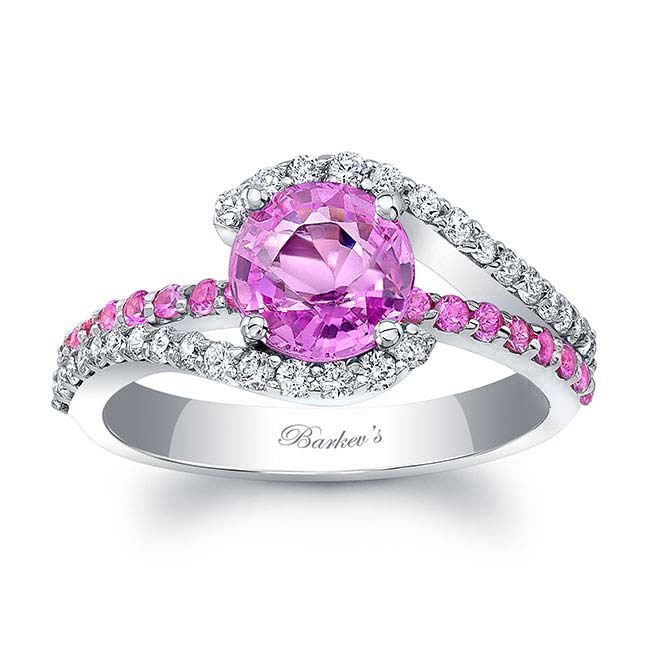 1 Carat Pink Sapphire Ring Image 1