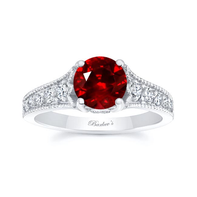 Ruby And Diamond Vintage Ring