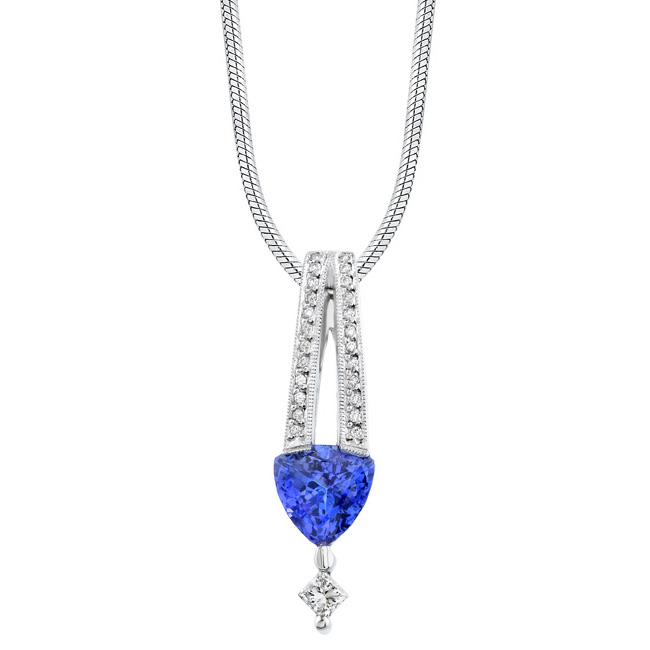 Tanzanite & Diamond Necklace 7065N