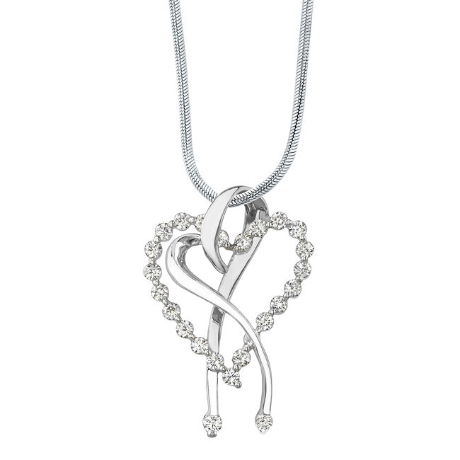  Diamond Heart Necklace 7363N Image 1