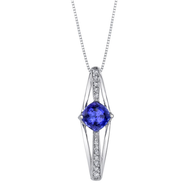 Tanzanite & Diamond Necklace 7744N