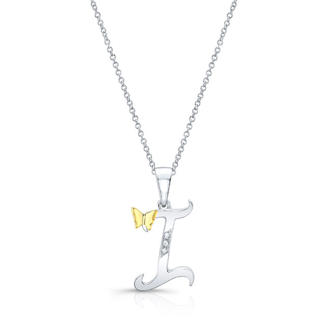 I Initial Necklace