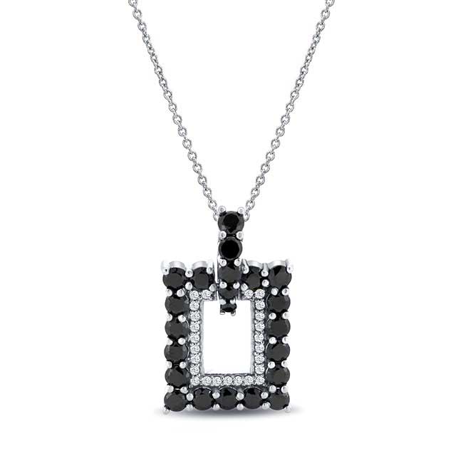 Platinum Black Diamond Necklace