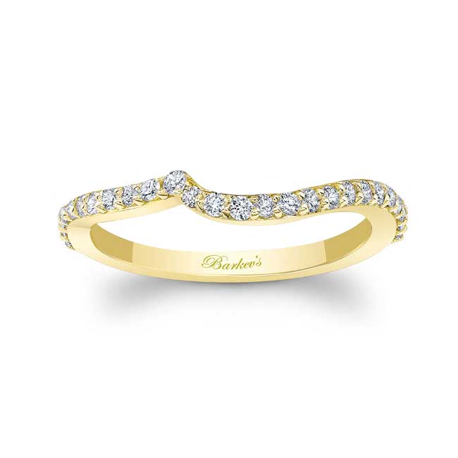Yellow Gold Wedding Band For Ring Style 8149L
